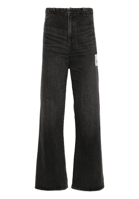 waist easy jeans man black in cotton MAISON MIHARA YASUHIRO | J13PT122BLACK